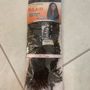 20" MODELMODEL GLANCE BRAID Caribbean  twist hair extensions, COLOR #4.